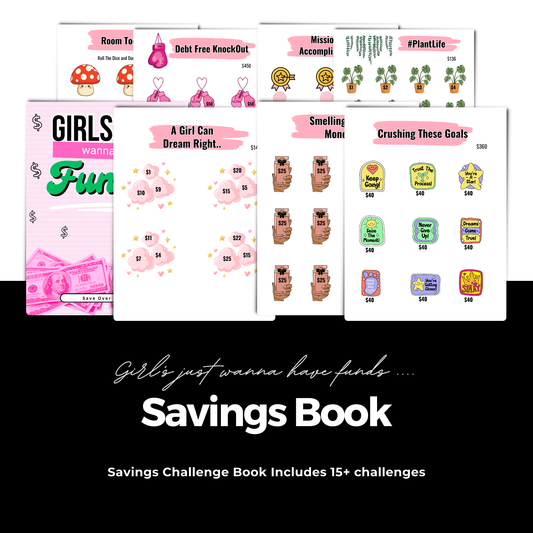 Girl's Just Wanna Have Funds Savings Challenge Book